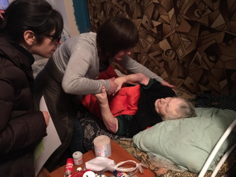 DHM Team Visits a Disabled Home in Eastern Ukraine